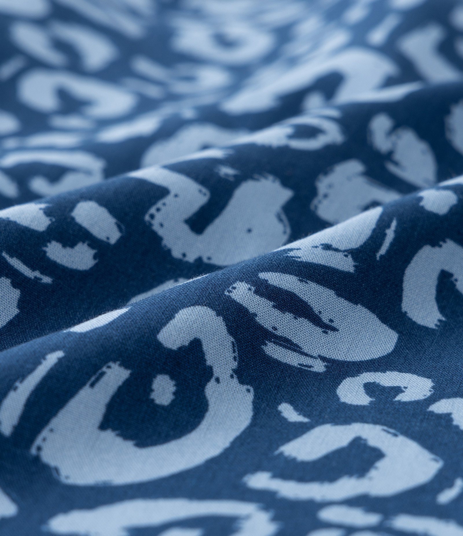 Vestido Midi em Chalis com Estampa Onça Curve & Plus Size Azul 7