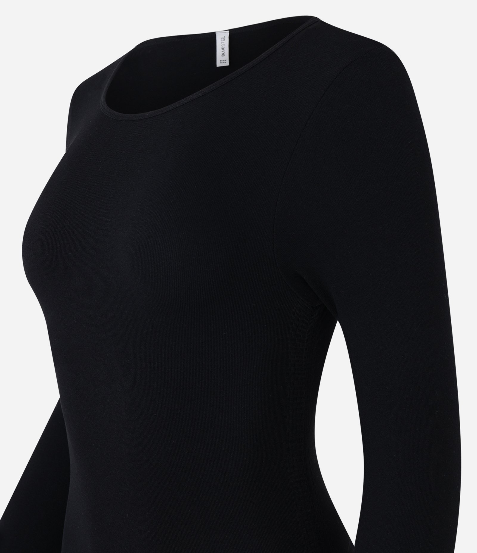 Body Seamless em Poliamida com Manga Longa Preto 5