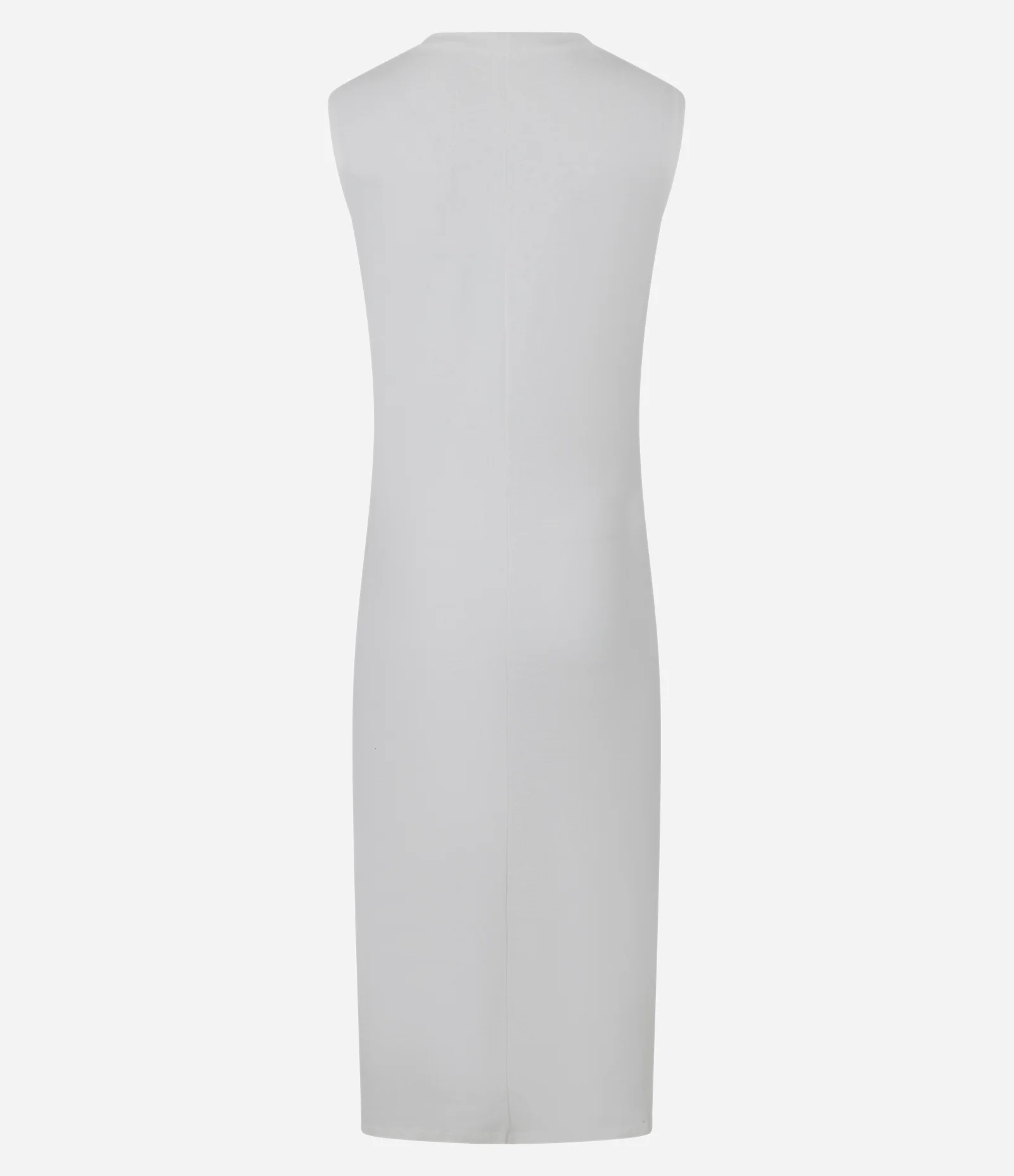 Vestido Midi Texturizado em Algodão com Fenda Branco 9