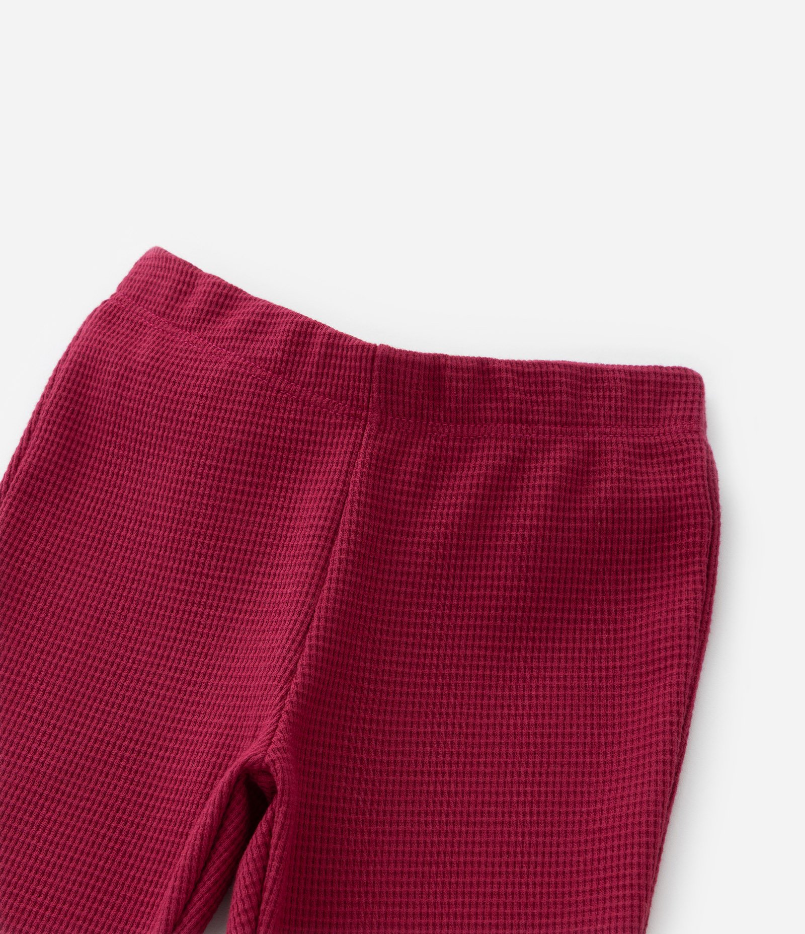 Conjunto em Moletom com Estampa de Cerejas e Babadinho de Tule - Tam 1 a 5/6 Anos Vermelho/Bege 7