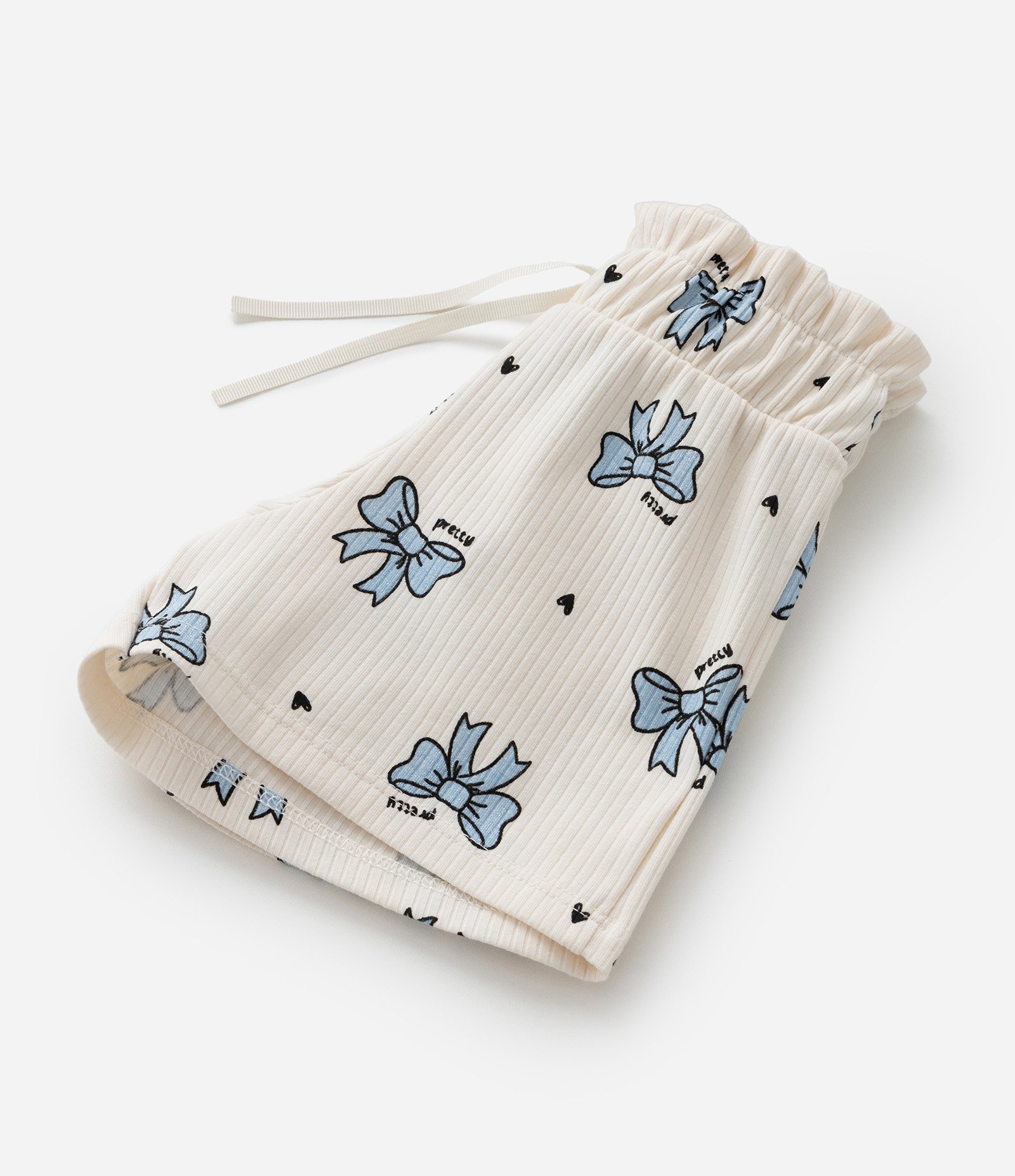 Short Clochard Infantil Canelado - Tam 1 a 6 Anos Bege 5