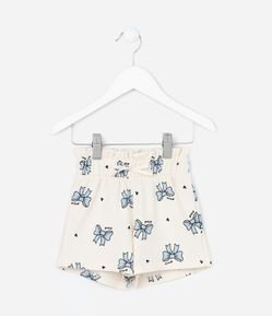 Short Clochard Infantil Canelado - Tam 1 a 6 Anos