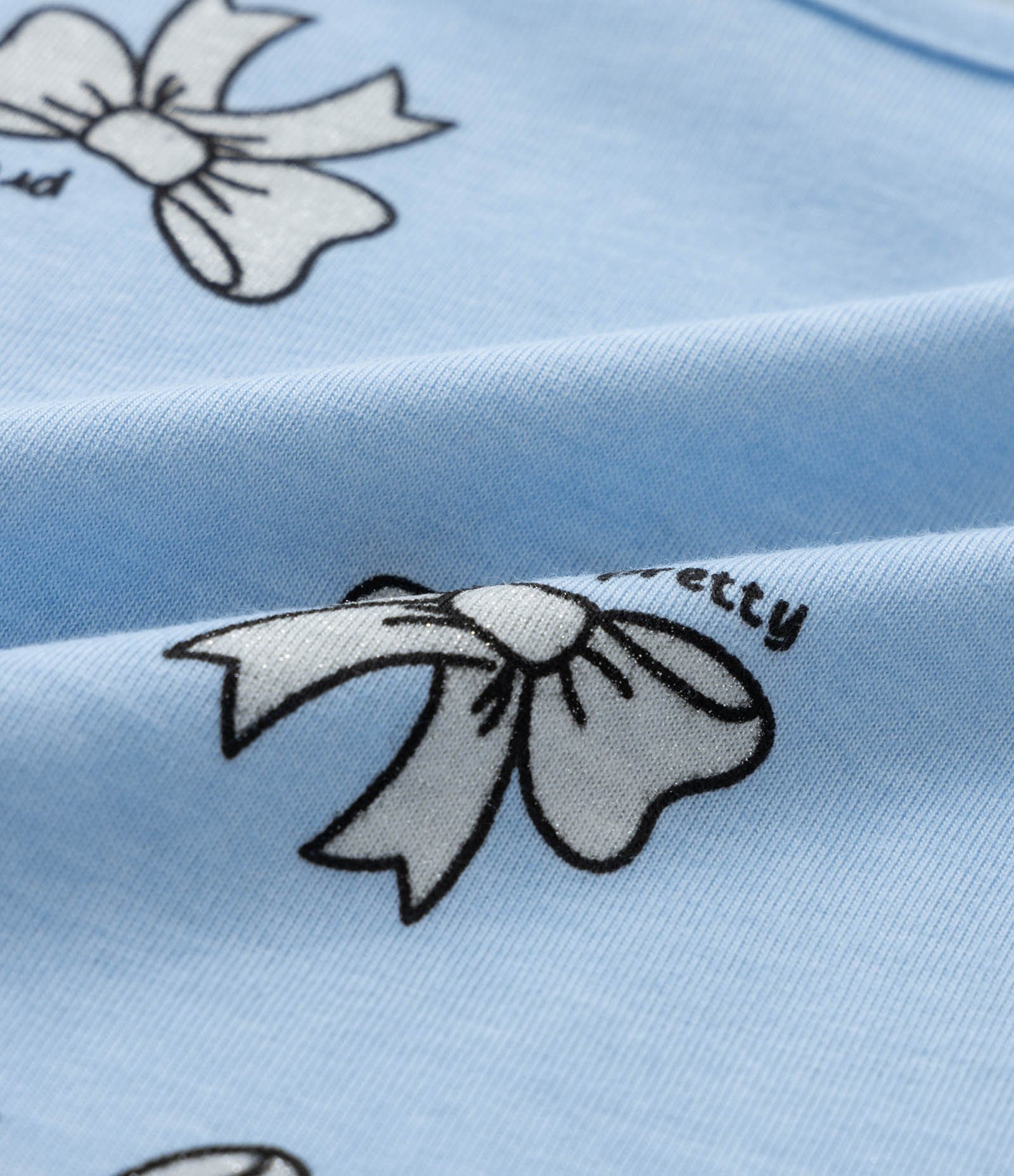 Blusa Infantil com Estampa de Lacinhos - Tam 1 a 6 Anos Azul 3