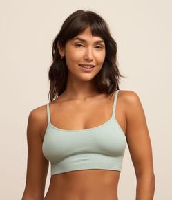 Sutiã Top com Bojo Removível Texturizado Seamless