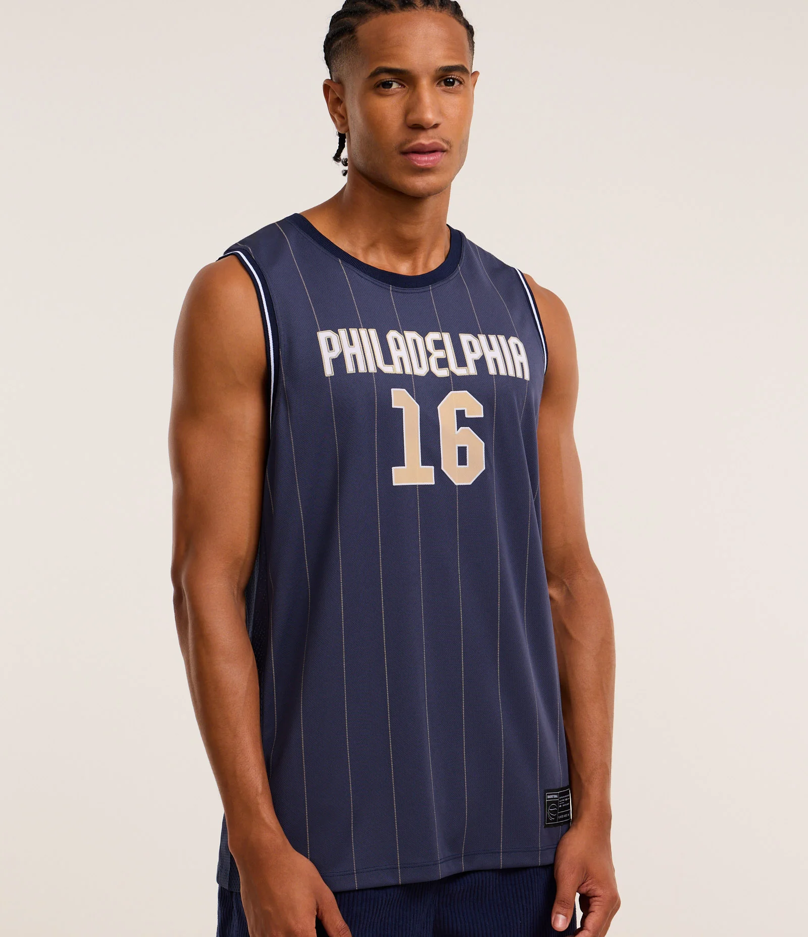 Regata Esportiva de Basquete em Tecnologia Dry com  Philadelphia e Listras Azul 1