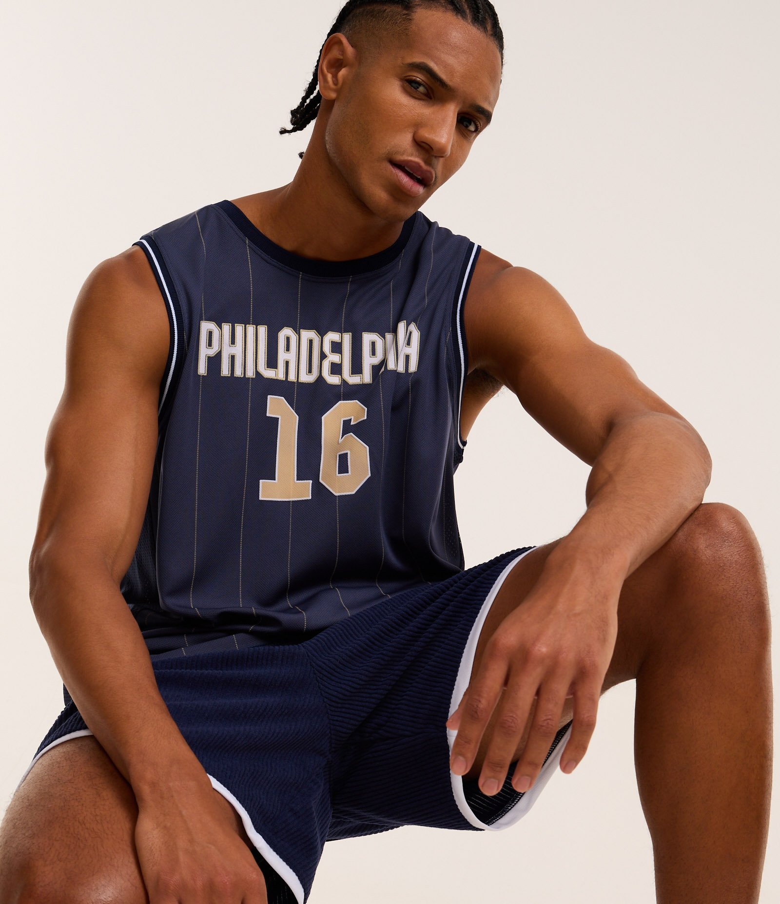 Regata Esportiva de Basquete em Tecnologia Dry com  Philadelphia e Listras Azul 4