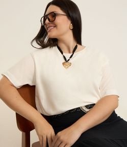 Blusa Balonê em Algodão Curve & Plus Size