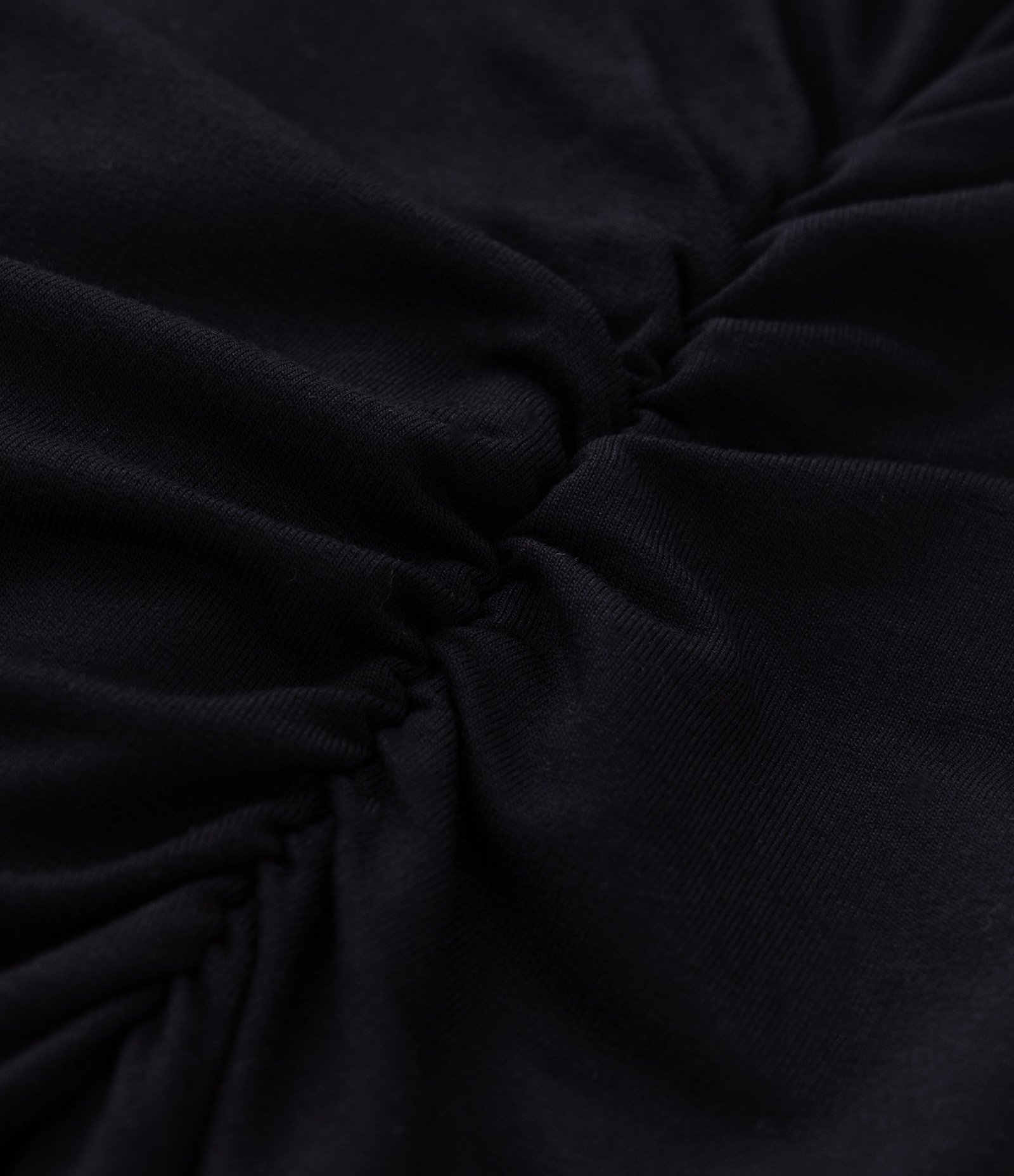 Vestido Midi em Moletinho com Franzido Curve & Plus Size Preto 6