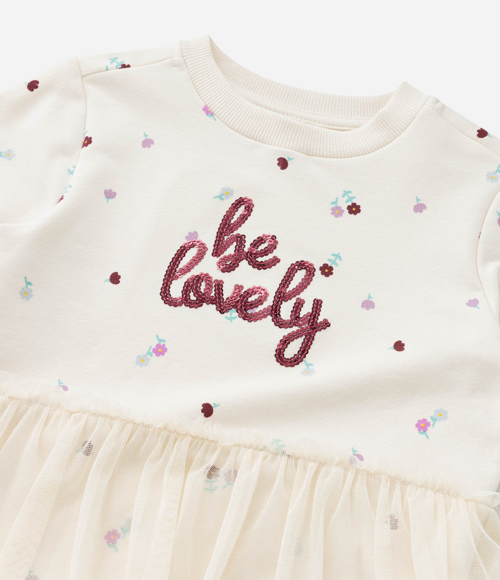 Casaco Infantil com Babado em Tule e Bordado em Paetês - Tam 1 a 6 Anos Bege 6