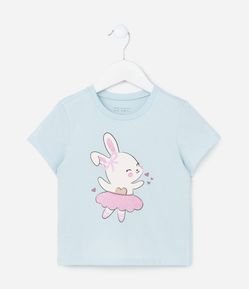 Blusa Infantil com Estampa de Coelhinha Bailarina - Tam 1 a 6