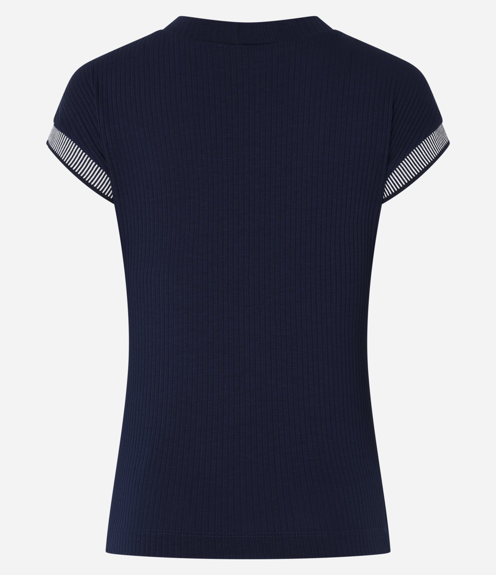 Blusa Sem Manga em Viscose com Cava Listrada Azul 7