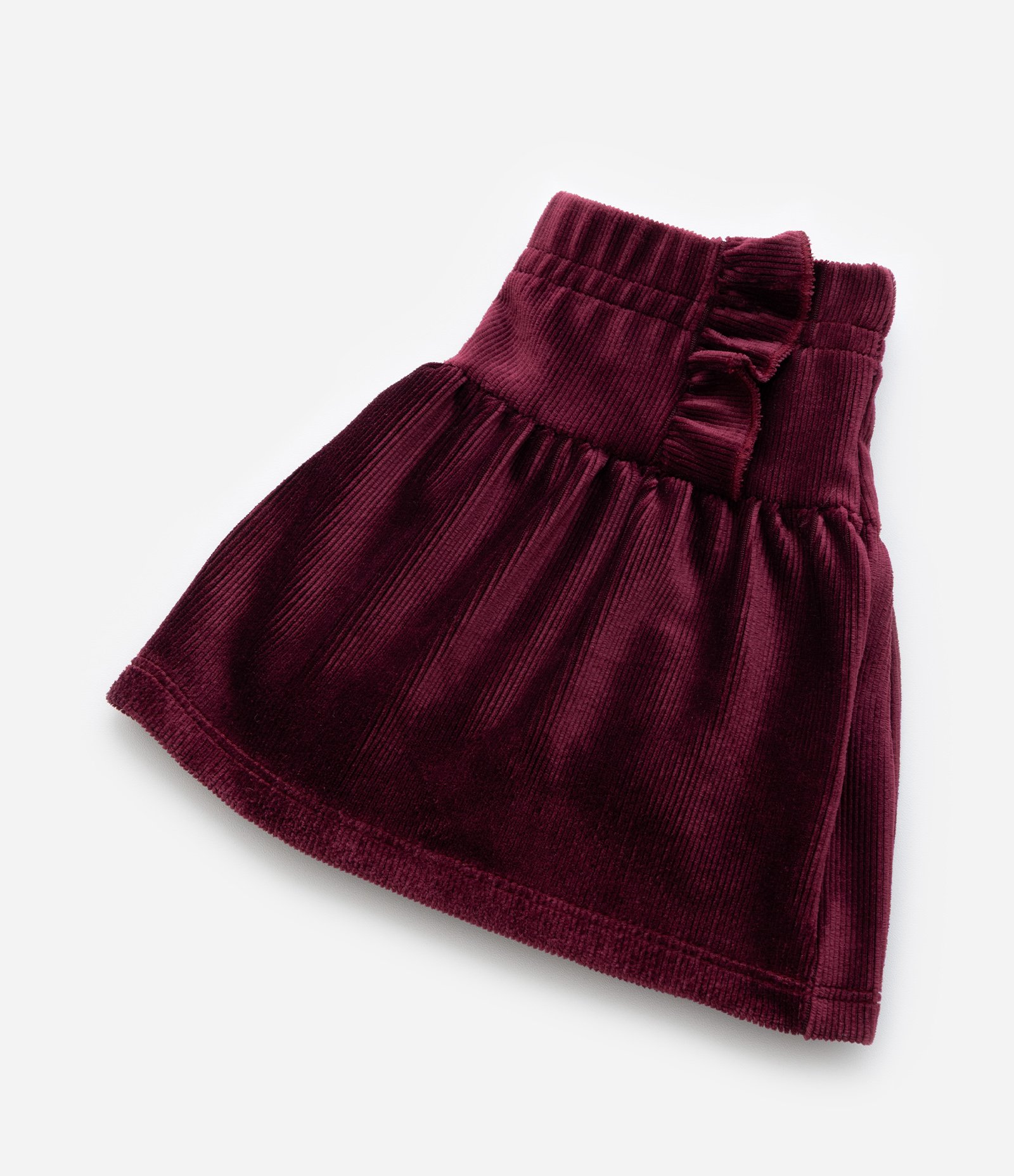 Saia Infantil em Veludo com Babadinho - Tam 1 a 6 Anos Vermelho 4
