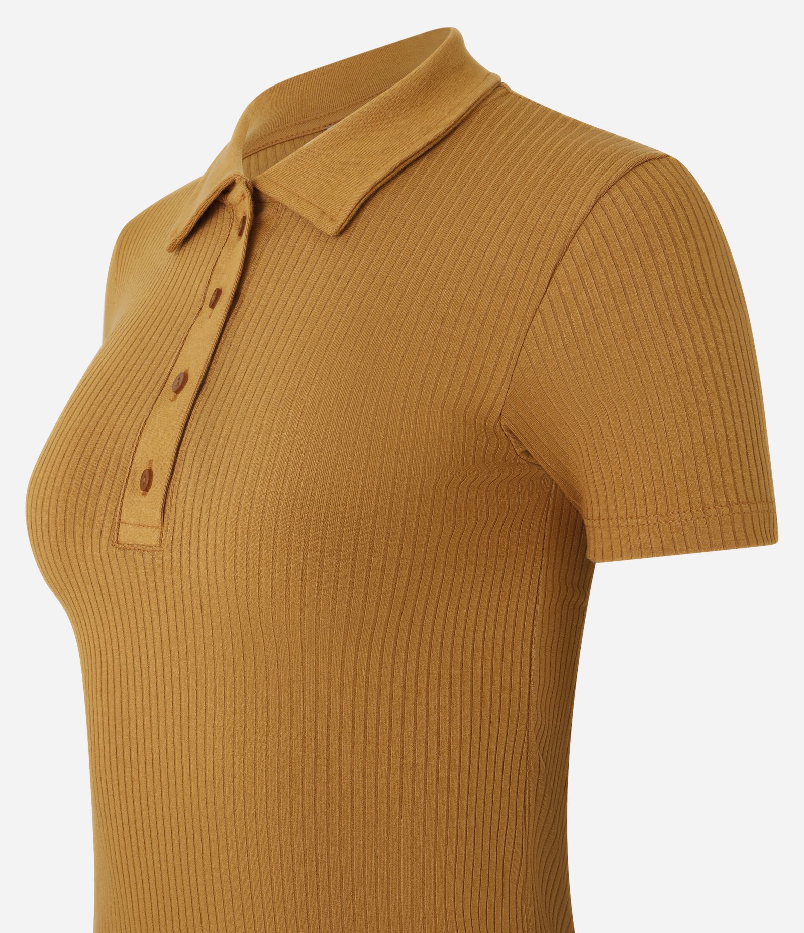 Blusa em Ribana com Gola Polo 5