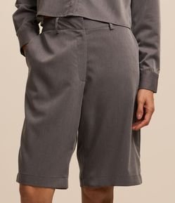 Bermuda Alfaiataria Mescla com Bolso Faca