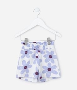 Short Infantil com Estampa Floral - Tam 1 a 6 Anos
