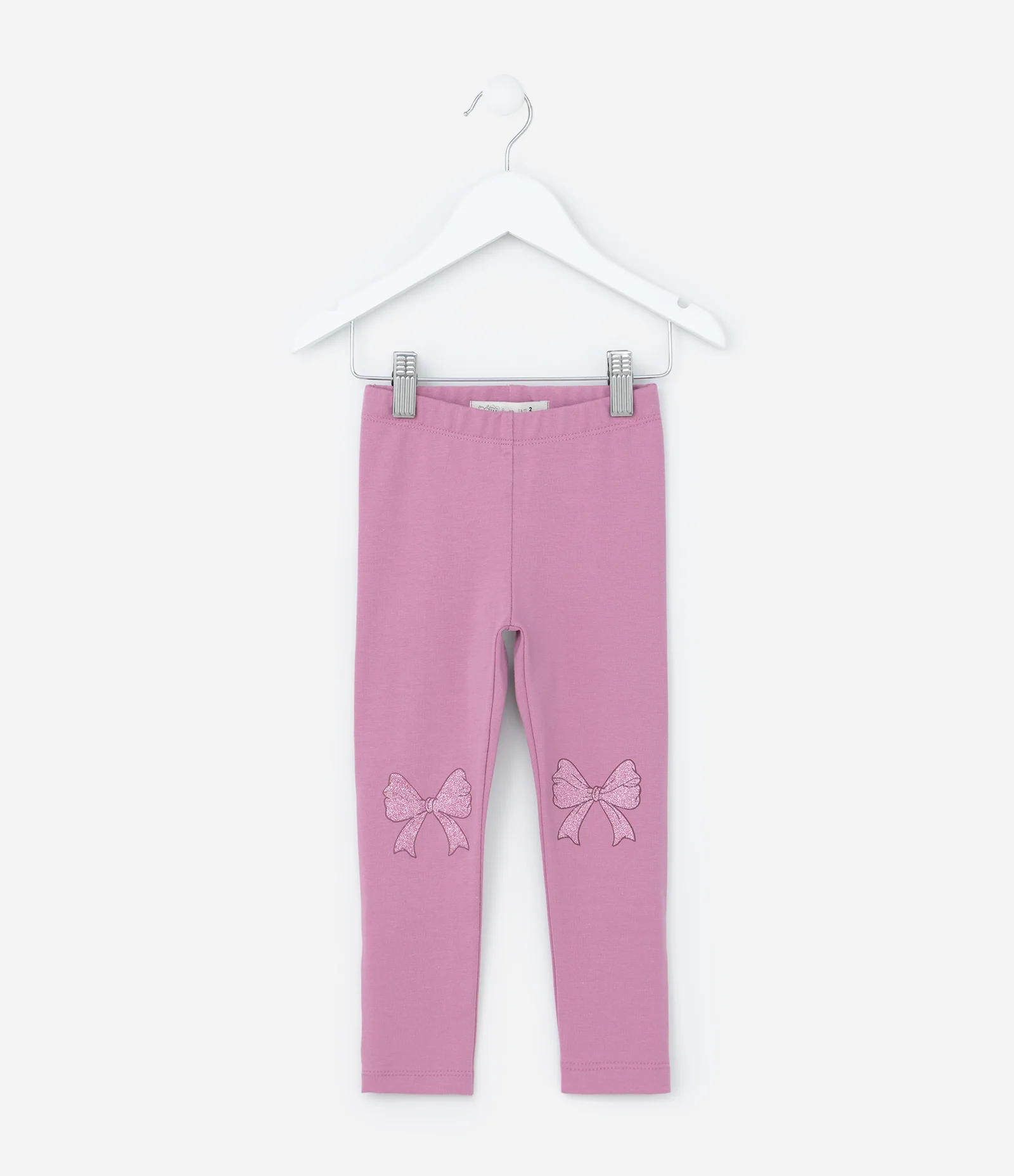 Calça Infantil com Lacinho Brilhoso - Tam 1 a 5/6 Anos Lilás 1