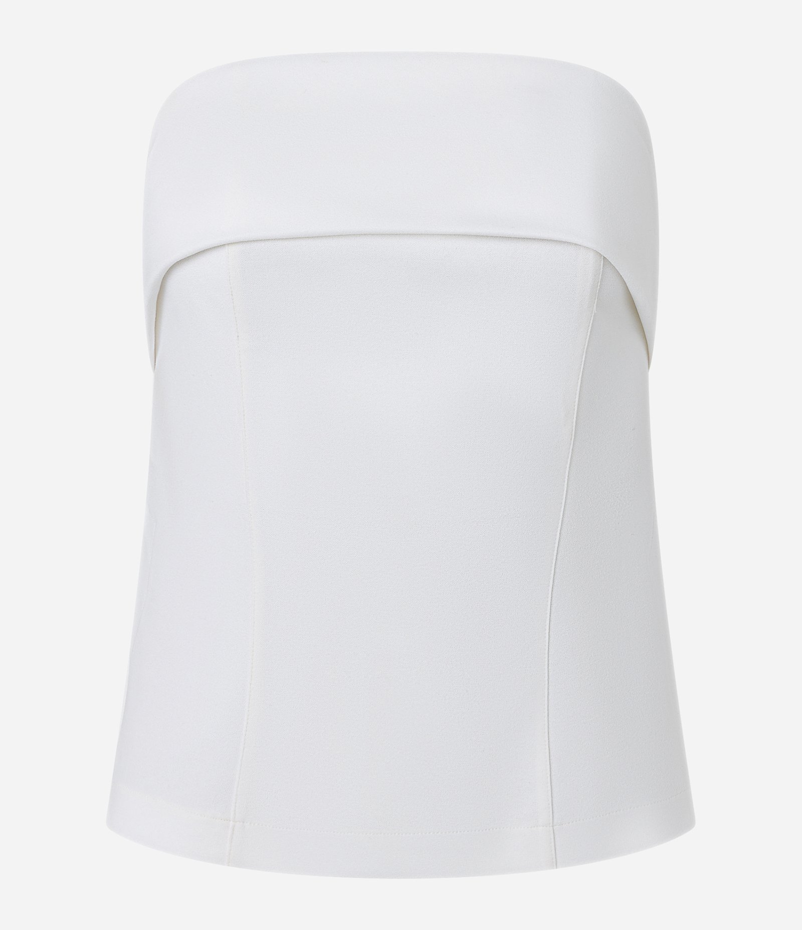 Blusa Tomara que Caia em Crepe com Decote Virado Branco 4