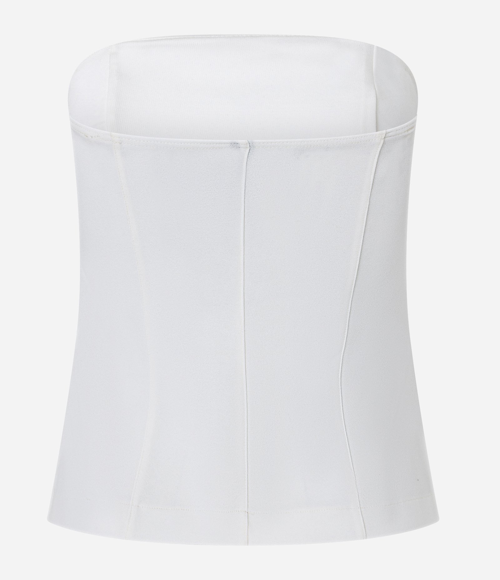 Blusa Tomara que Caia em Crepe com Decote Virado Branco 5