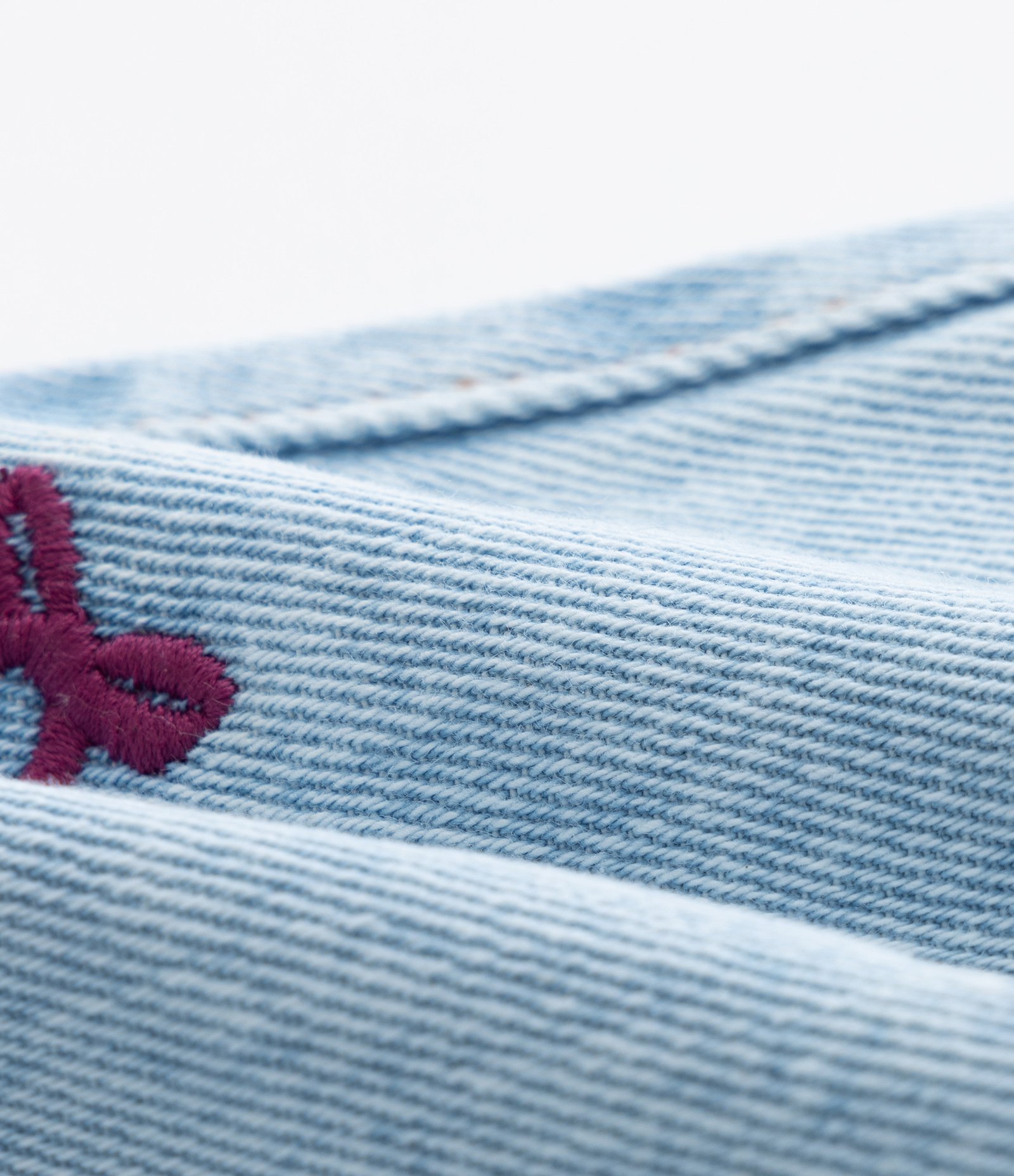 Short Infantil em Jeans com Bordado de Lacinhos - Tam 1 a 6 Anos Azul 3