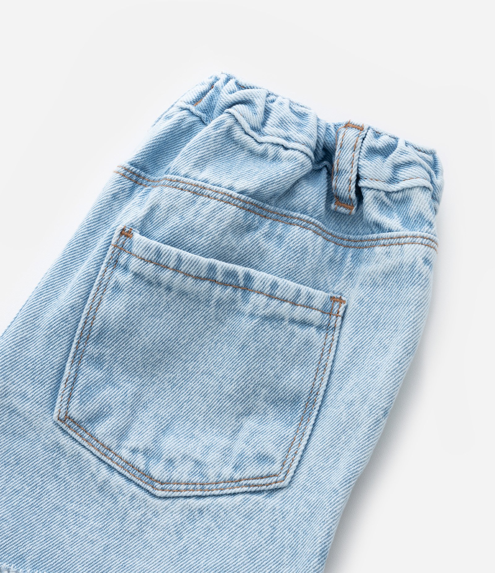 Short Infantil em Jeans com Bordado de Lacinhos - Tam 1 a 6 Anos Azul 7