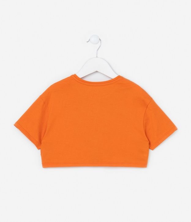 Camiseta Cropped Infantil com Estampa Divertidamente - Tam 2 a 10 Anos