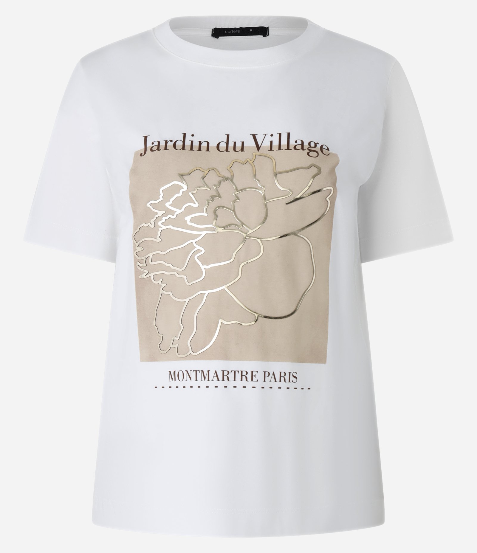 Camiseta Manga Curta Estampa Jardin Du Village Branco 5