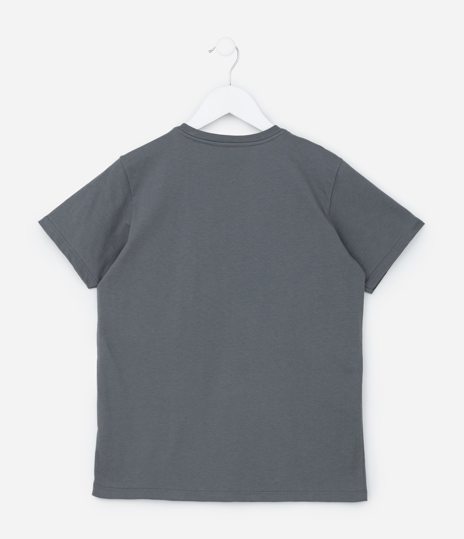 Camiseta Infantil com Estampa da Angel com Brilhos - Tam 5 a 14 Anos Cinza 2