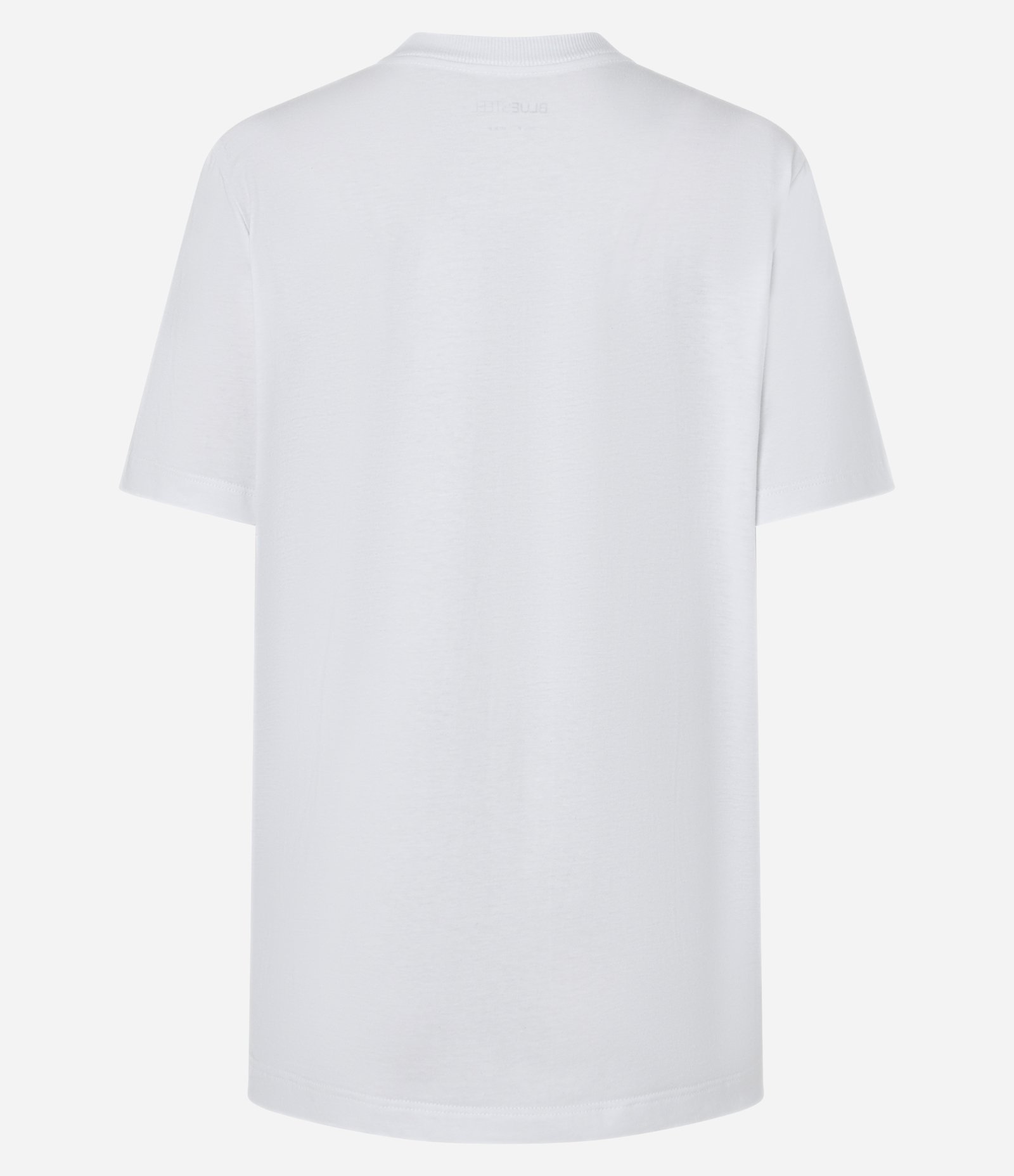 Camiseta Alongada em Algodão com Estampa Boca Branco 5