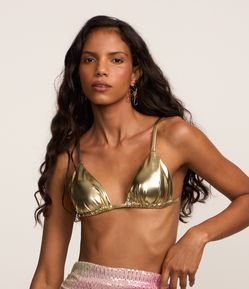 Biquíni Top Cortininha Metalizado