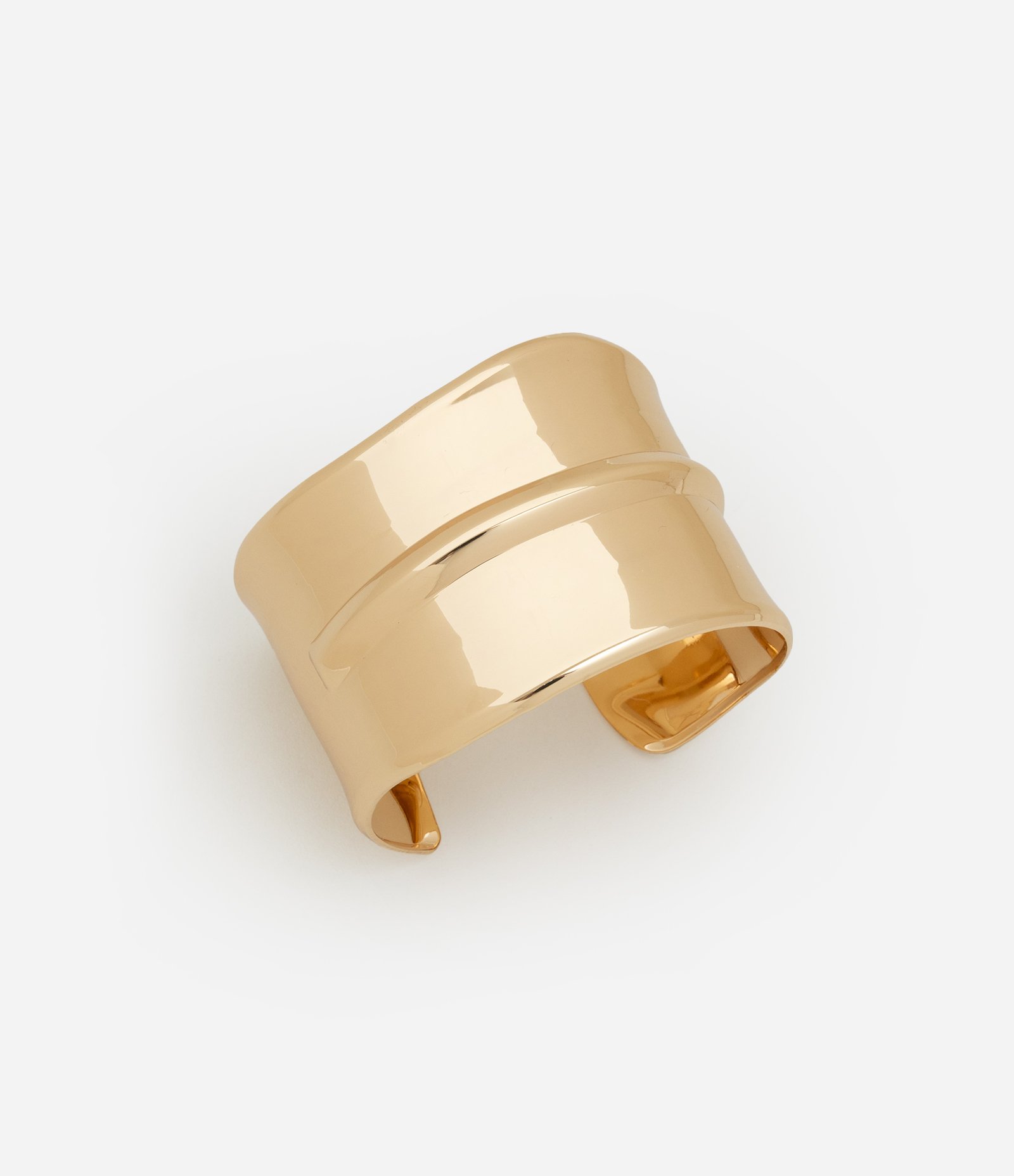 Bracelete em Metal Rígido com Detalhe em Relevo Dourado 1