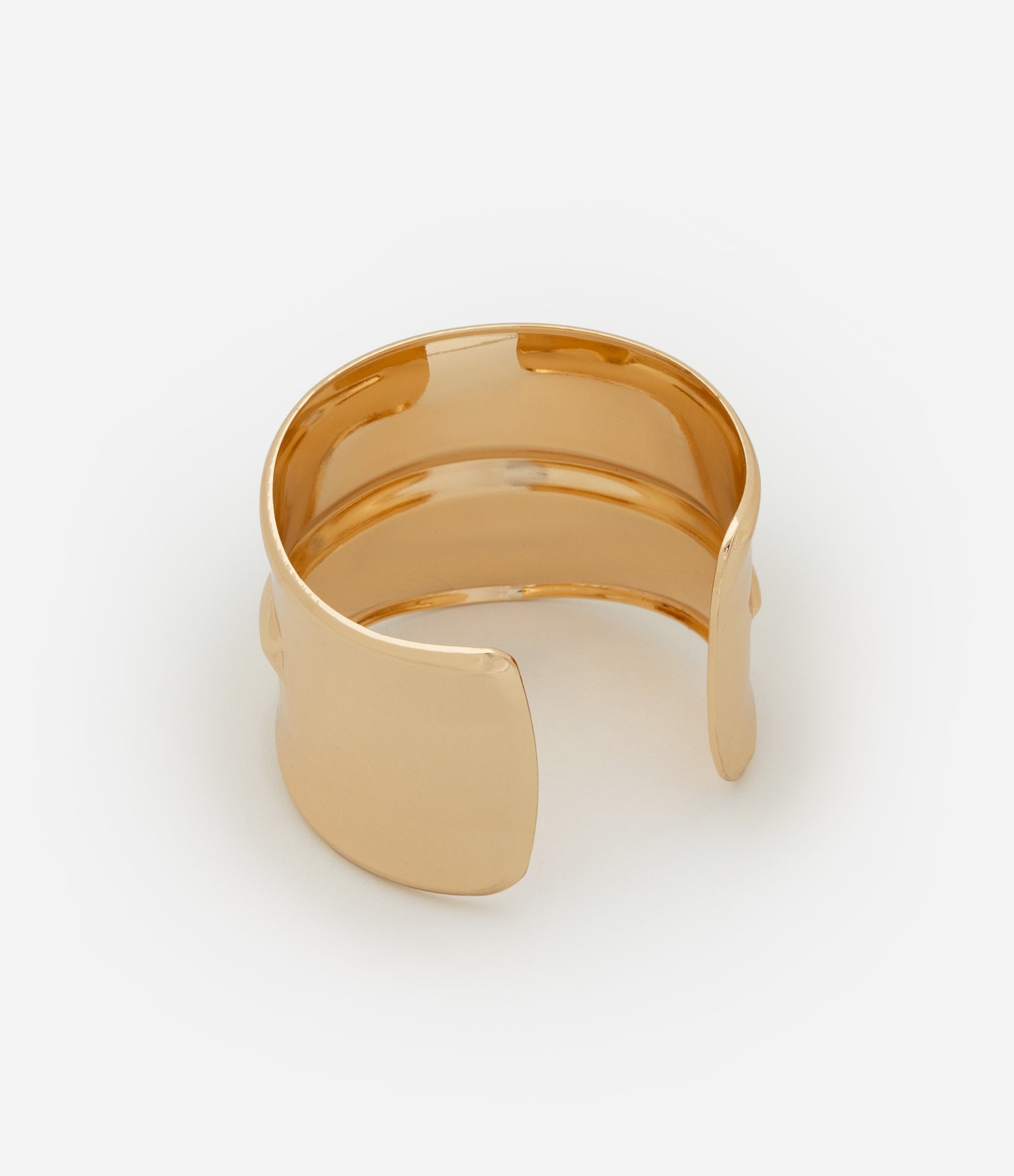 Bracelete em Metal Rígido com Detalhe em Relevo Dourado 2