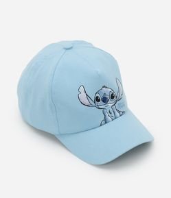Boné Infantil Aba Curva com Estampa Stitch - Tam U