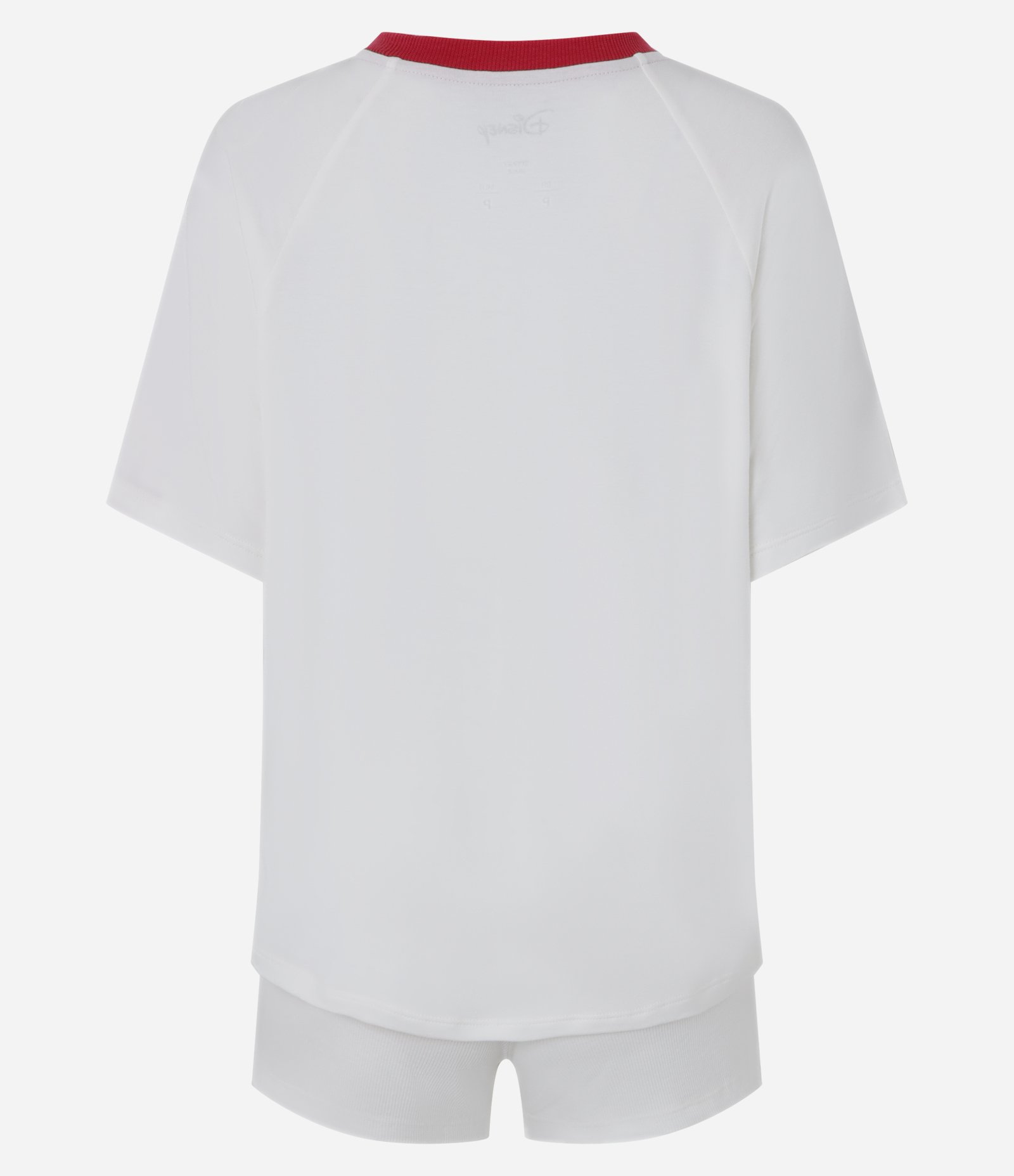 Pijama Short Doll em Viscose com Estampa Uniforme Wild Cats Branco/Vermelho 6