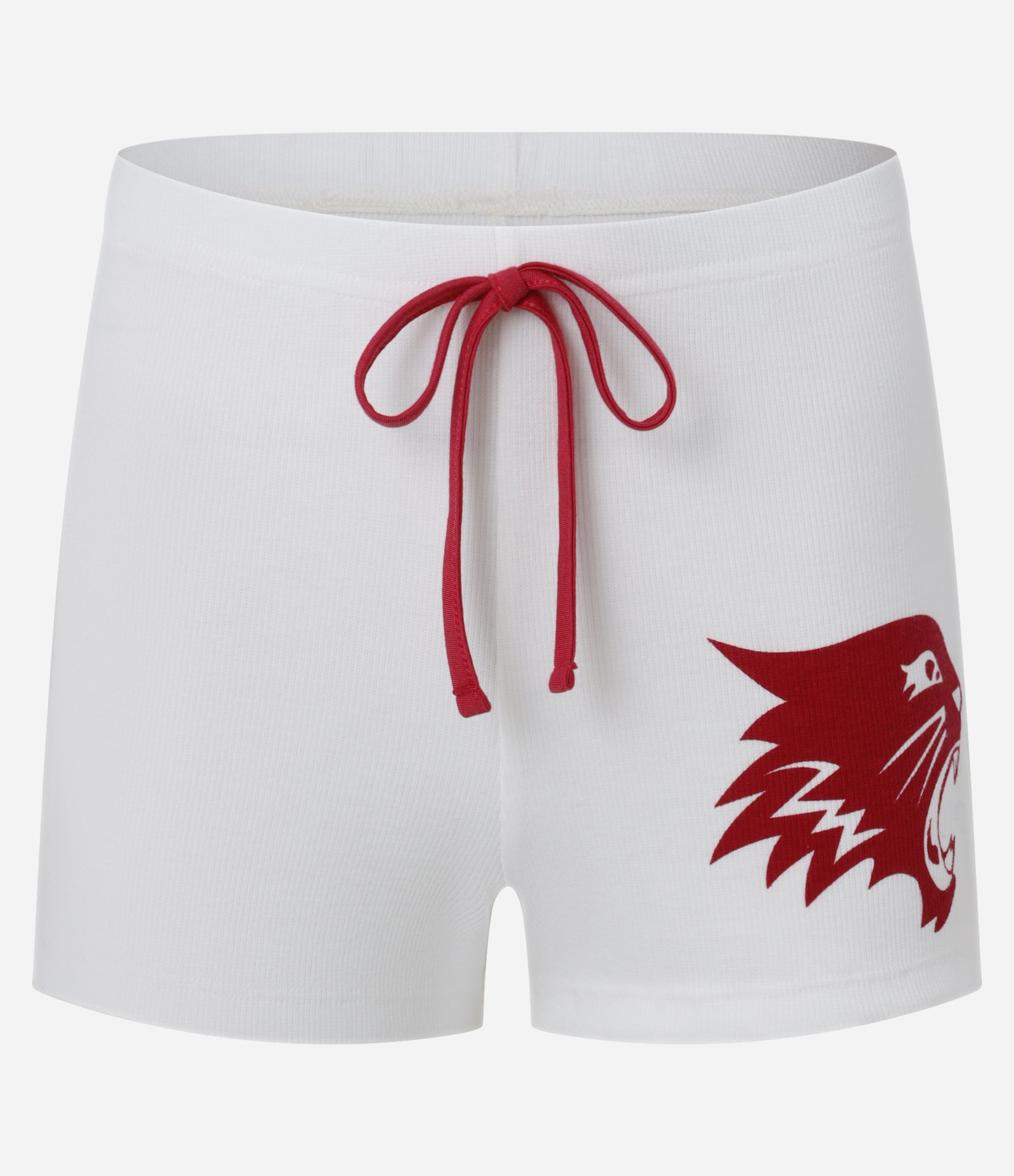 Pijama Short Doll em Viscose com Estampa Uniforme Wild Cats Branco/Vermelho 7