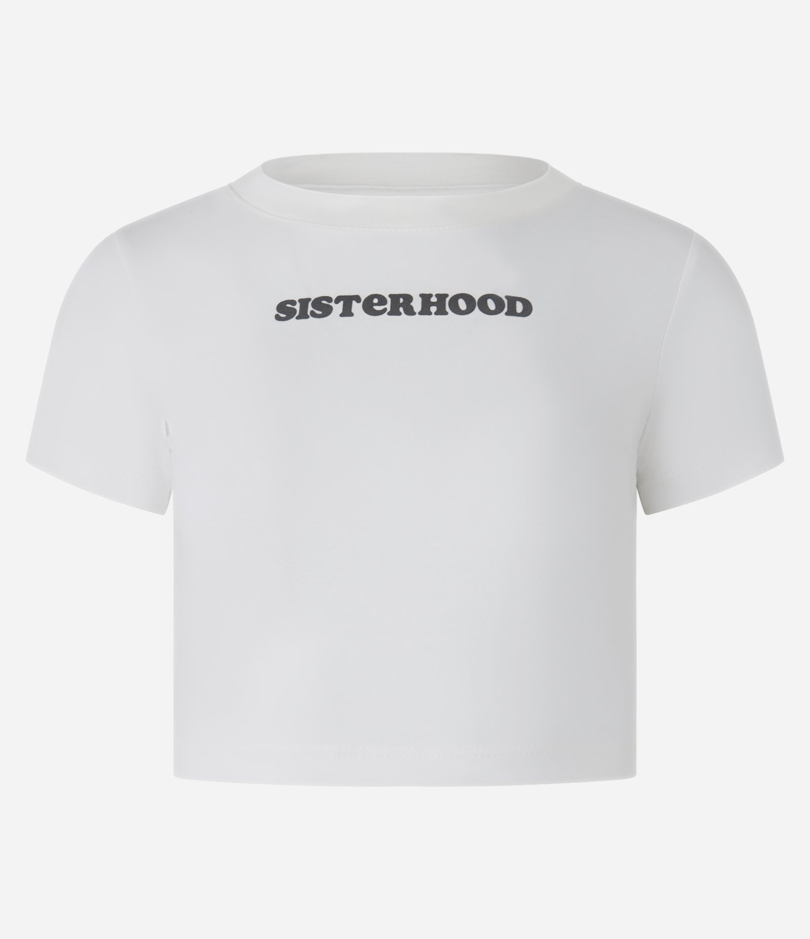 Blusa New tshirt em Algodão com Silk Emborrachado Sisterhood Branco 1
