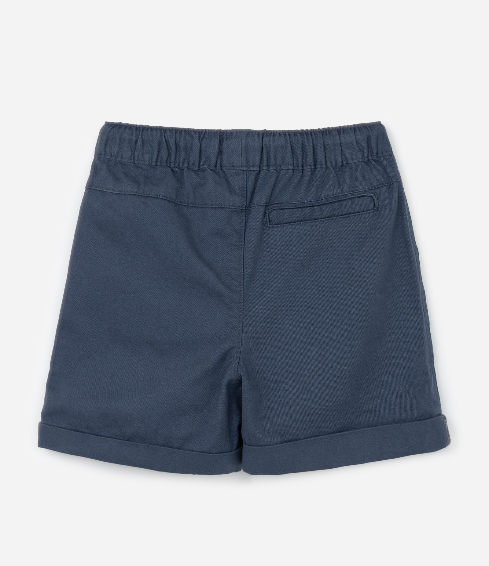 Conjunto Infantil com Bolsinho e Estampa Xadrez - Tam 1 a 6 Anos Bege/Azul 11