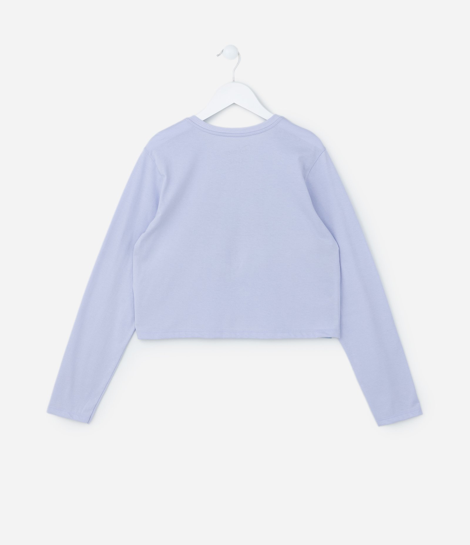 Camiseta Curta Infantil com Estampa da Angel - Tam 5 a 14 Anos Lilás 2