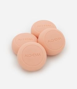 Kit com 4 Sabonetes em Barra Cremosos Pêssego Selvagem Alchemia