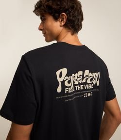 Camiseta Comfort em Algodão com Estampa Lettering Pure Fun