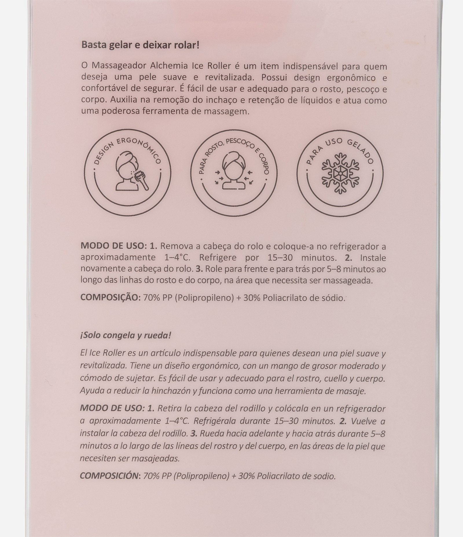 Massageador Facial e Corporal Ice Roller Alchemia 2