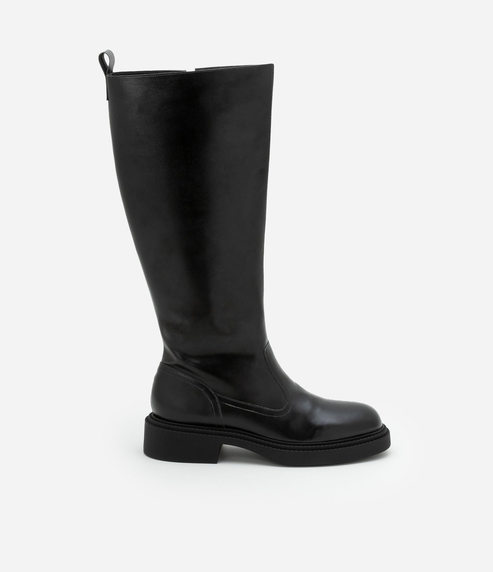 Bota em PU com Cano Alto e Largo 1