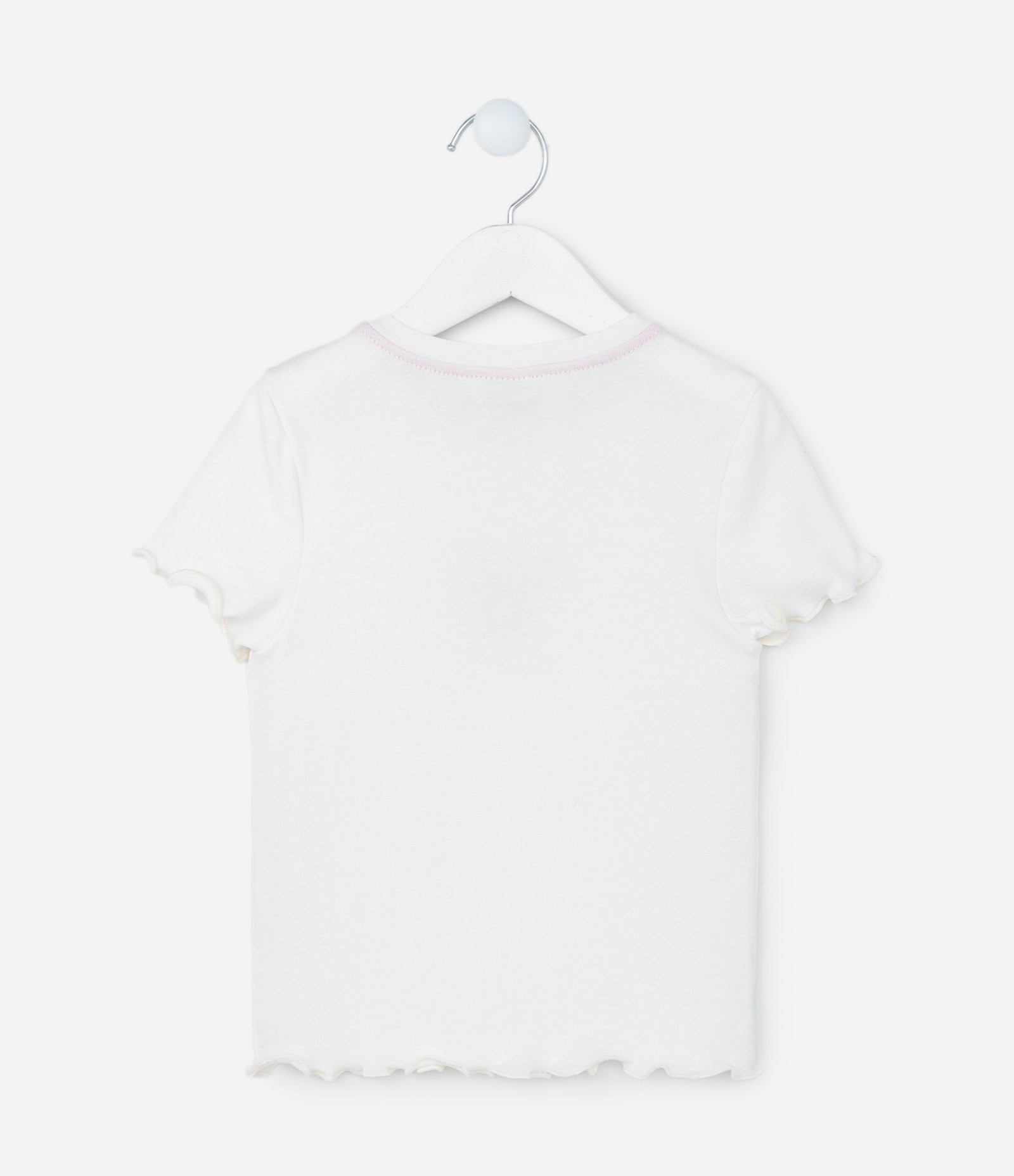 Blusa Infantil com Lacinho e Estampa da Minnie - Tam 2 a 8 Anos Branco 2