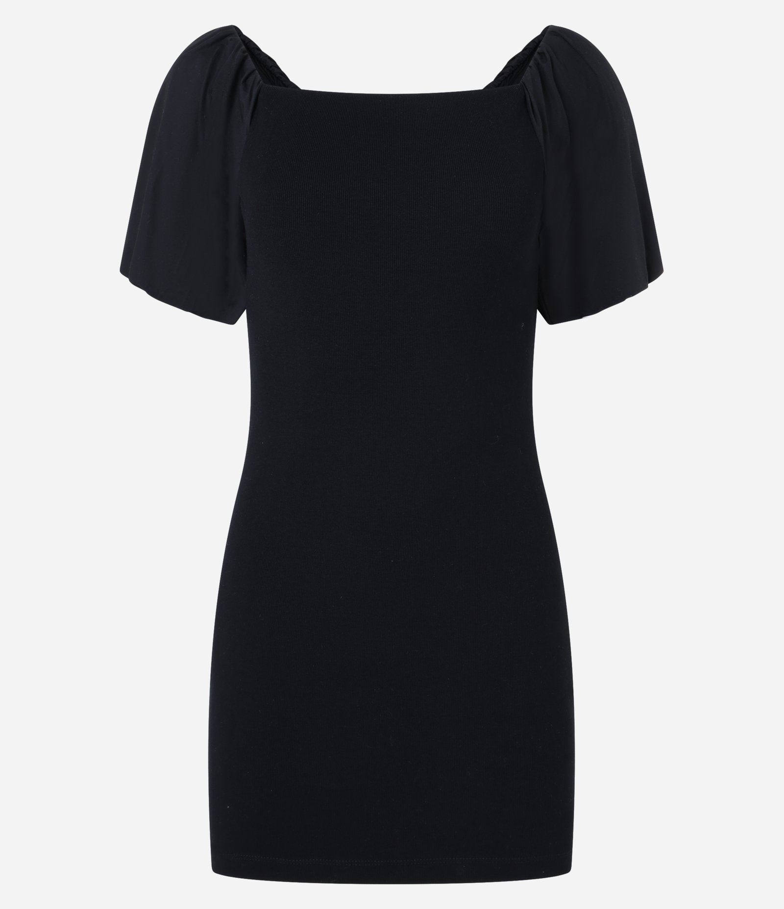 Vestido Curto em Viscose Ombro a Ombro Preto 5