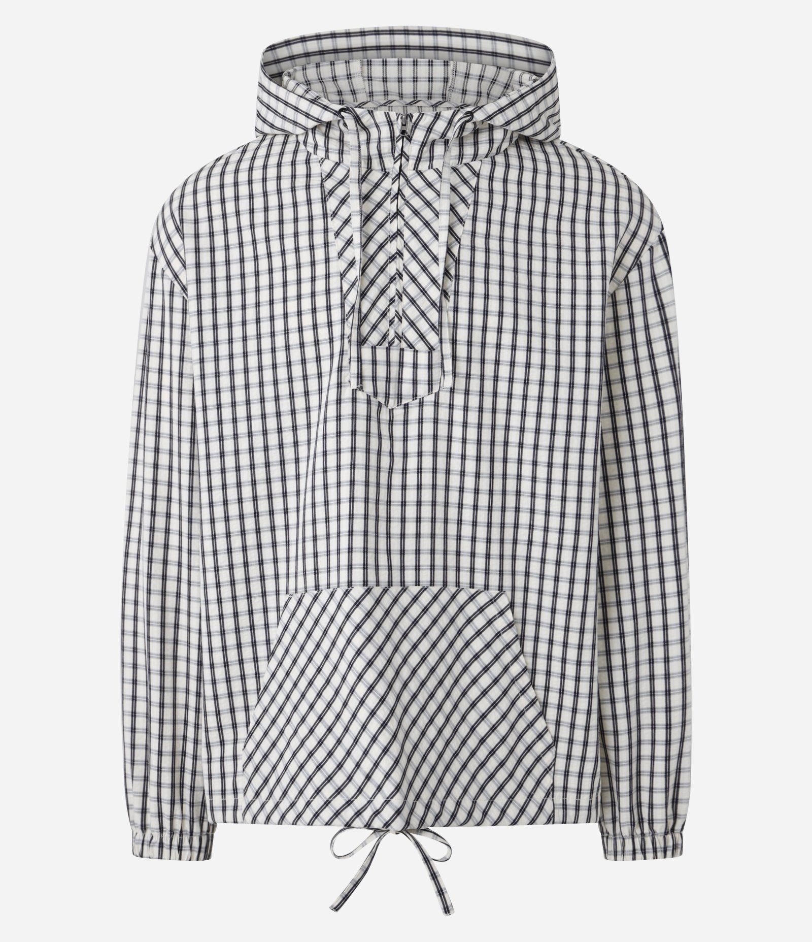 Jaqueta Relaxed com Capuz e Balaclava Removível Off White/Preto 10