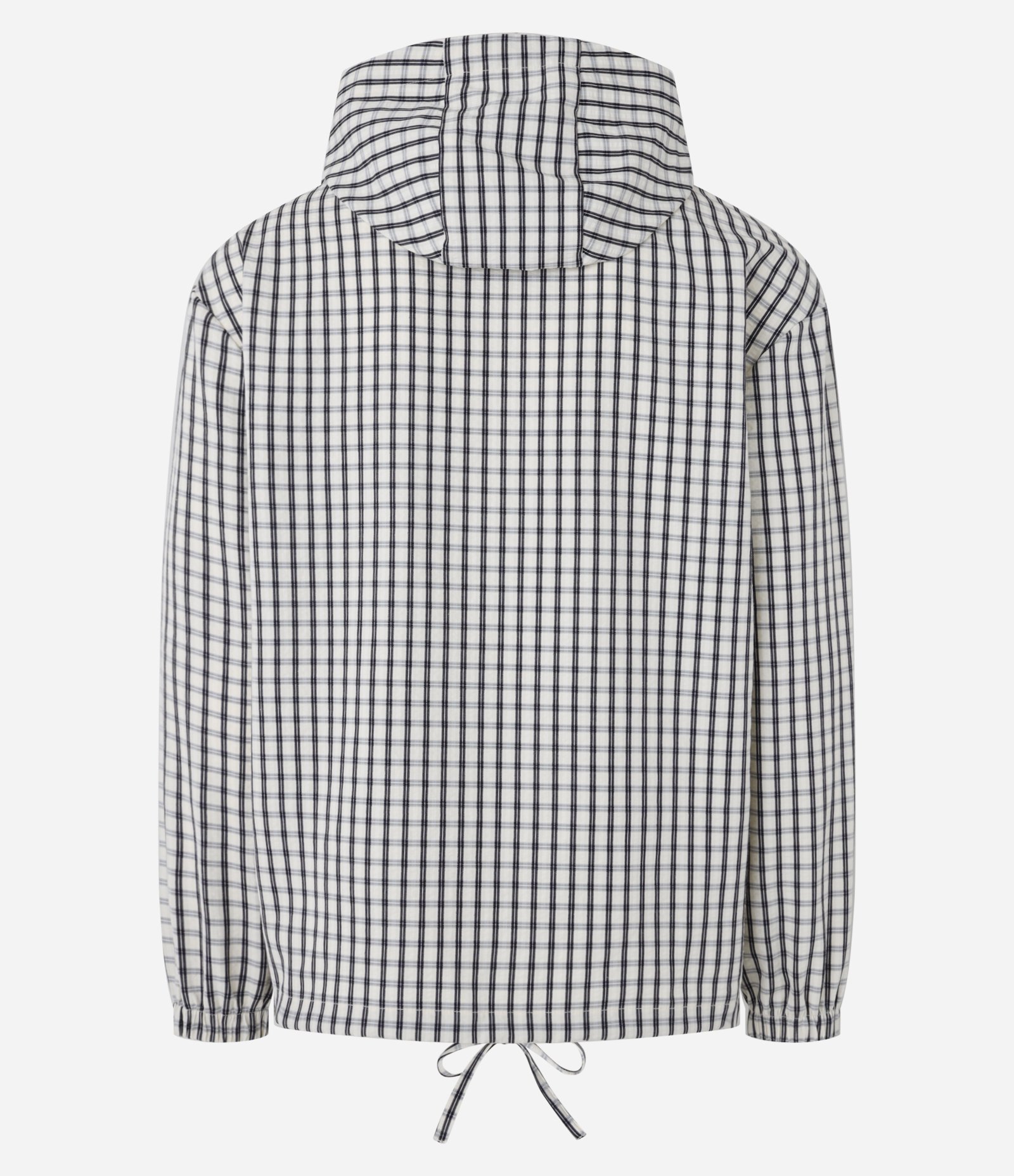 Jaqueta Relaxed com Capuz e Balaclava Removível Off White/Preto 11