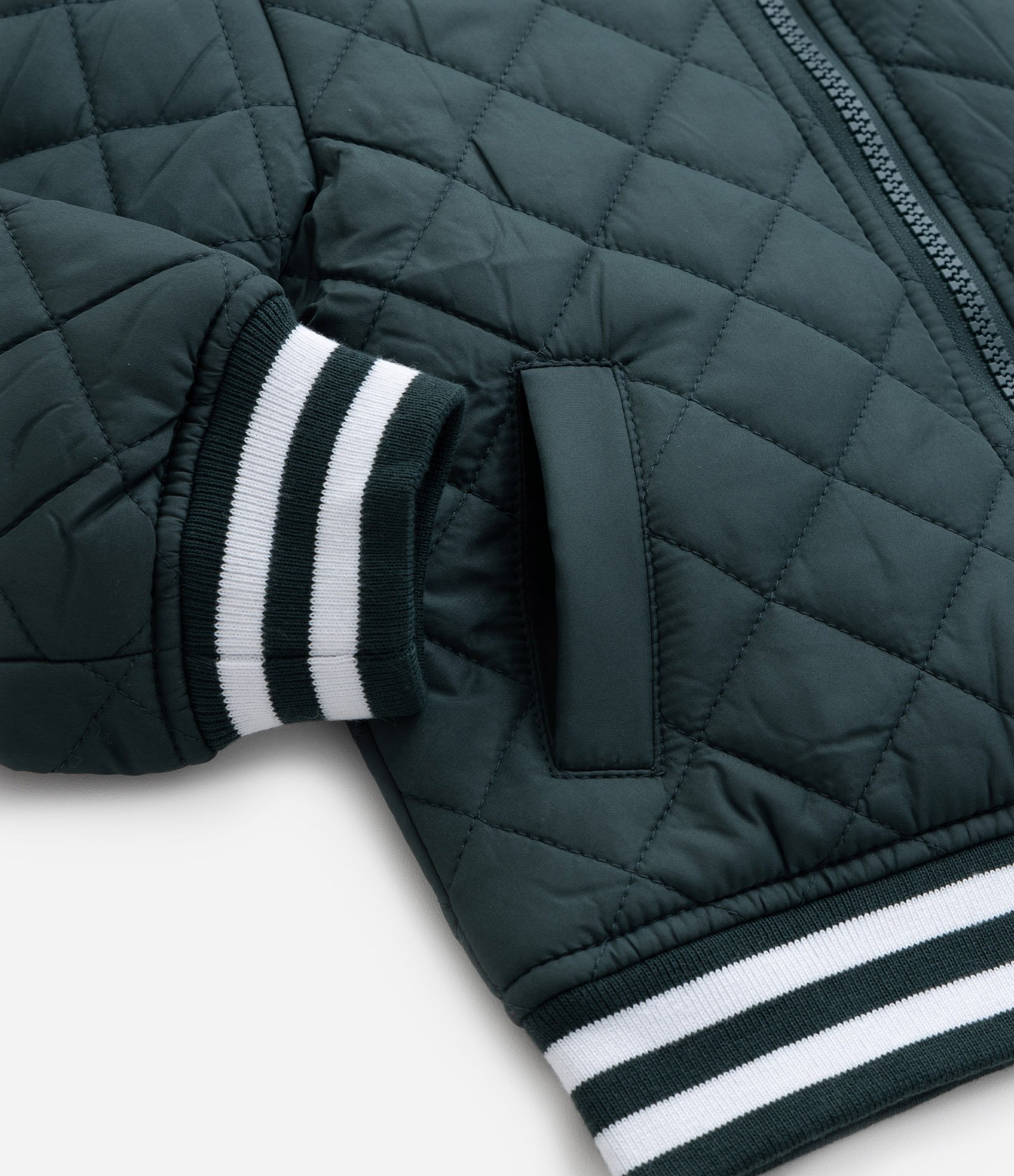 Jaqueta Bomber Infantil com Textura Matelasse - Tam 1 a 5 Anos Verde 5