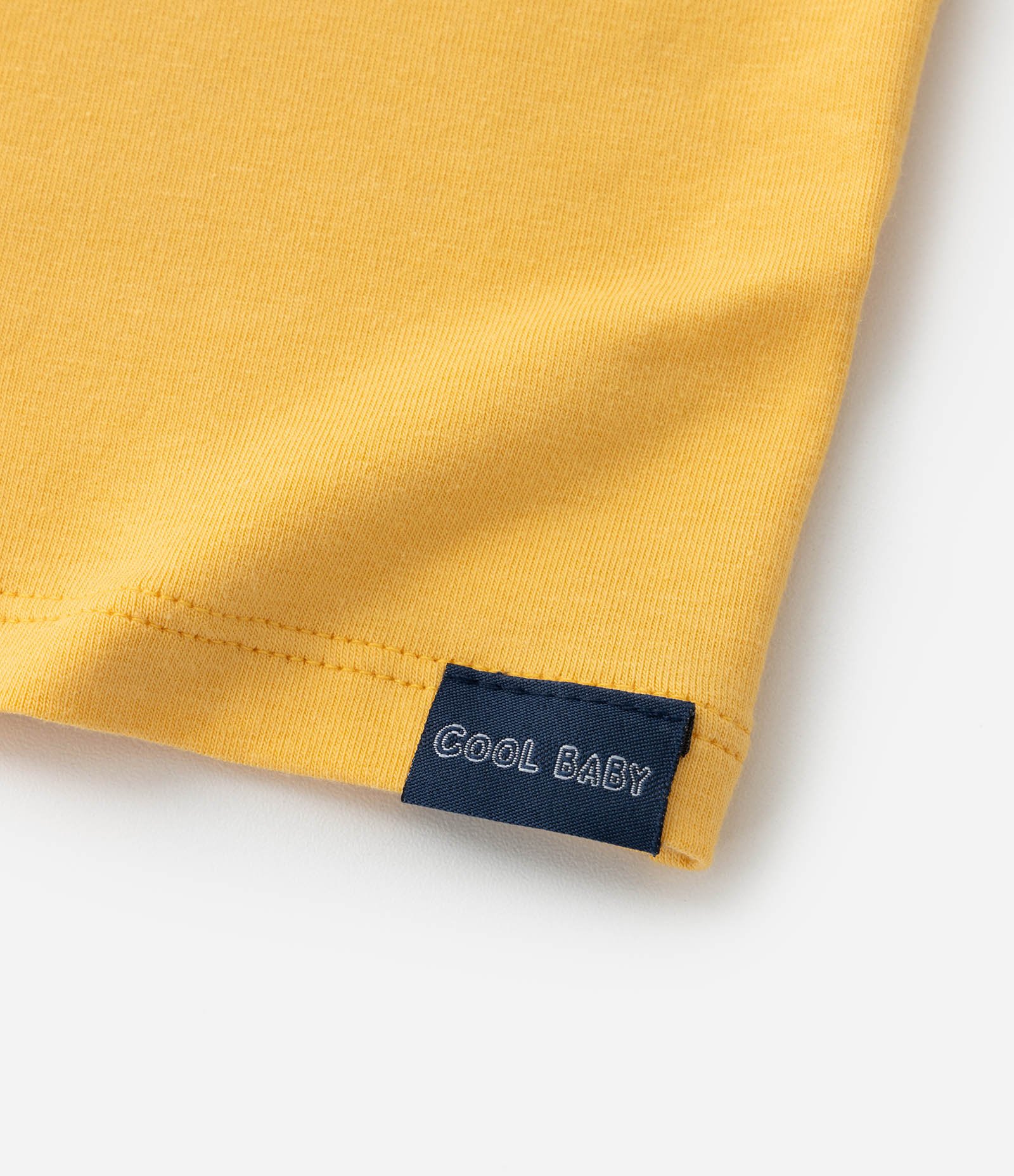 Camiseta Infantil com Bordado de Dino - Tam 0 a 18 meses Amarelo 4