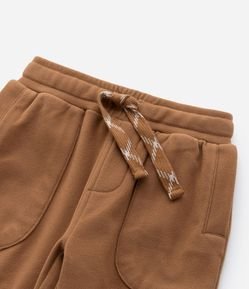 Calça Infantil em Fleece com Bolsos - Tam 1 a 5 Anos