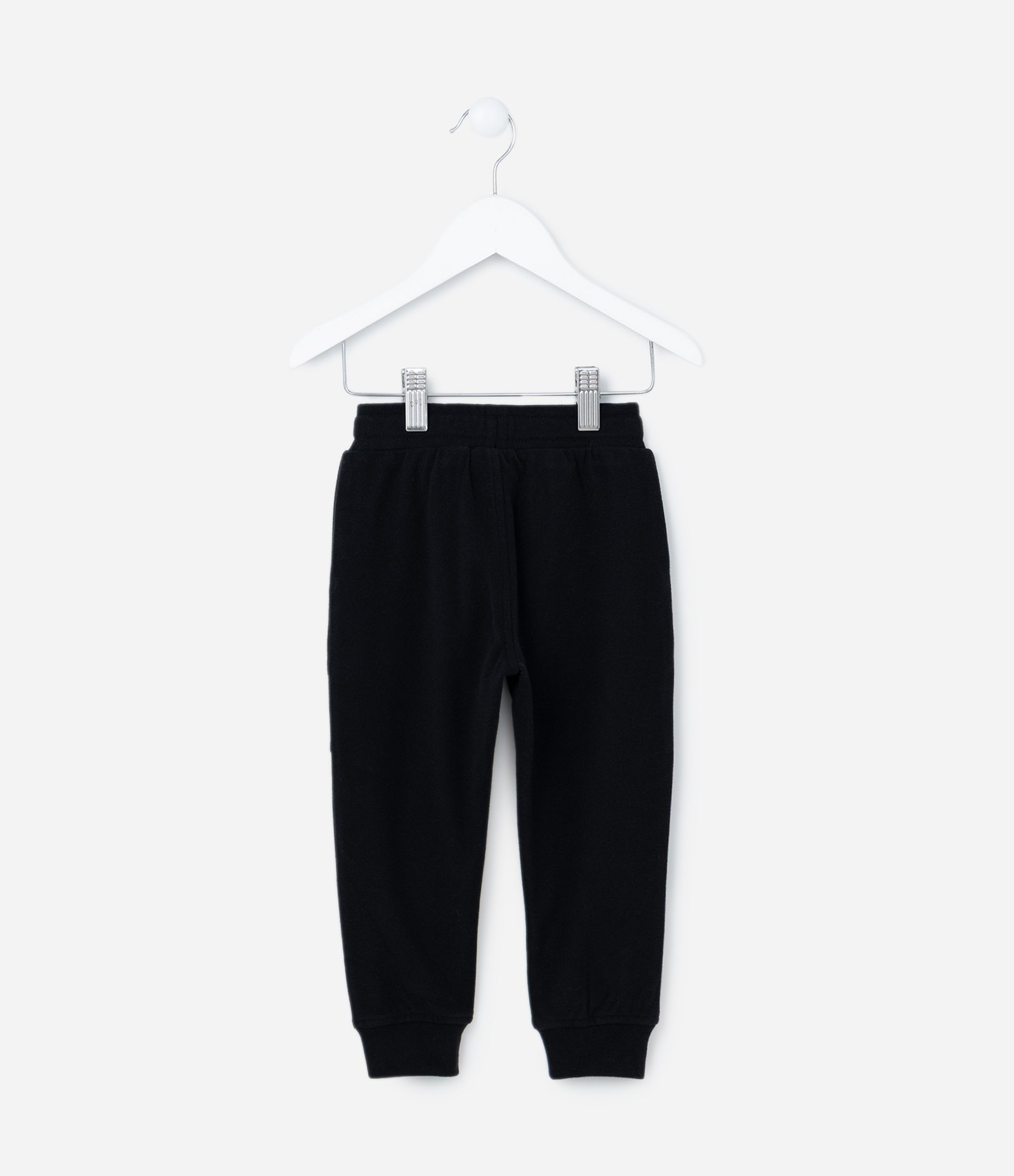 Calça Infantil em Fleece com Bolsos - Tam 1 a 5 Anos Preto 2