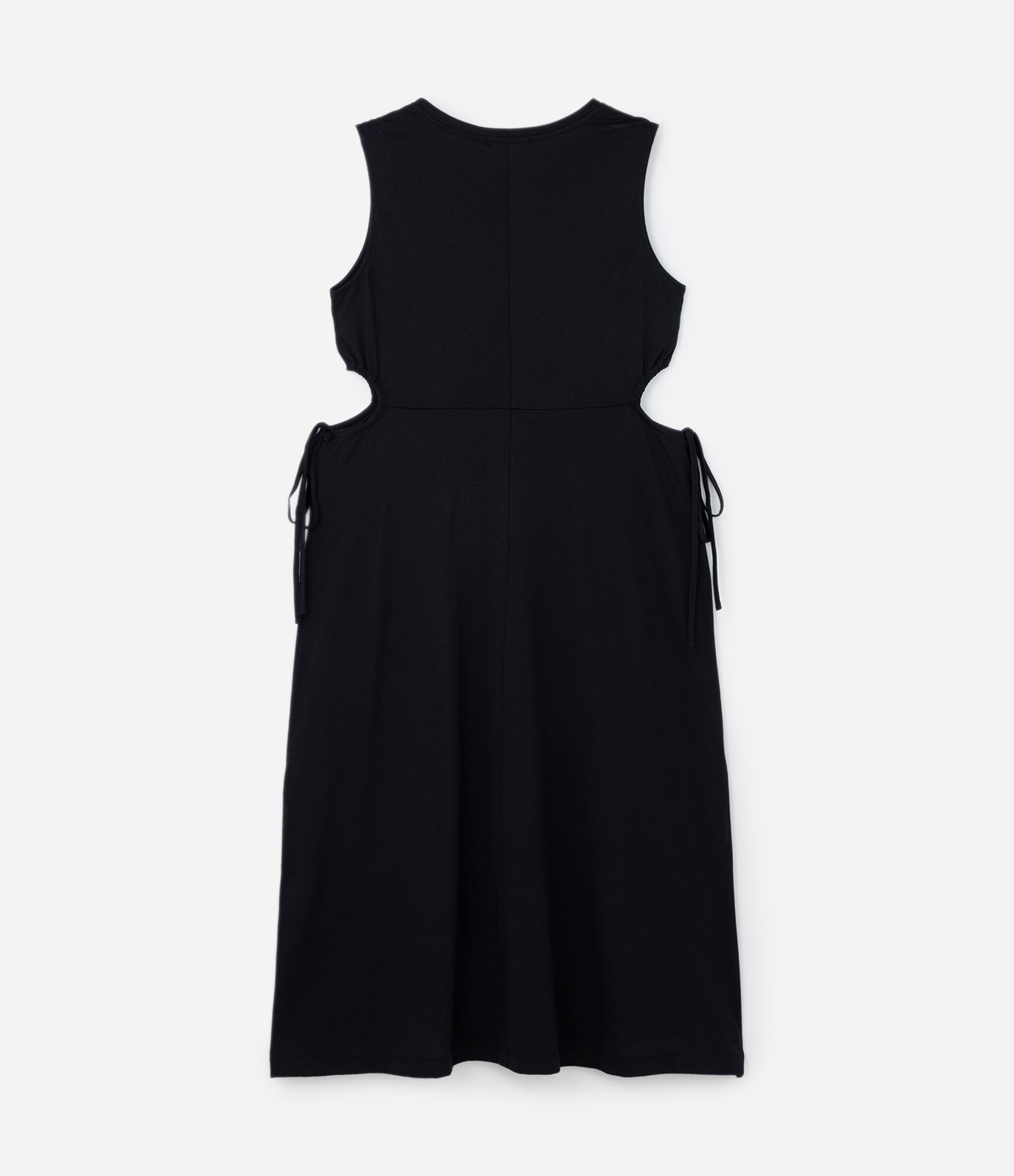 Vestido Midi Algodão com Recortes Laterais Curve & Plus Size Preto 5